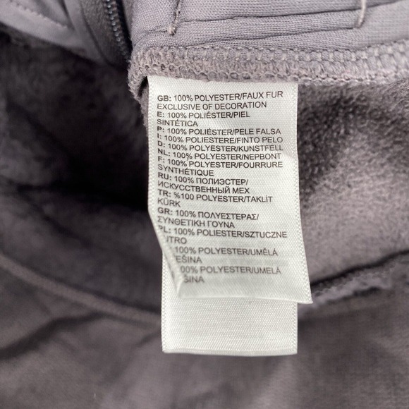 THE‎ NORTH FACE Vest Womens SMALL Fuzzy Fur Osito Fleece Stretchy Lavender Zip - Picture 10 of 13